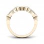 10K Yellow Gold 0.15 Ct TDW Diamond Hearts Fashion Ring (I-J, I2)