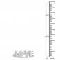 10k White Gold 0.1 Ct TDW Diamond  LOVE Band (I-J, I2)