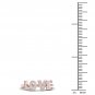 10k Rose Gold 0.1 Ct TDW Diamond  LOVE Band (I-J, I2)
