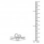 10k White Gold 0.1 Ct TDW Diamond  Open Heart Fashion Ring (I-J, I2)