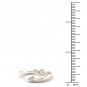 10k Yellow Gold 0.05 Ct TDW Diamond Hearts and Arrow Ring (I-J, I2)