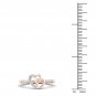 10k Rose Gold 0.06 Ct TDW Diamond Heart Duos FashionRing (I-J, I2)