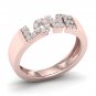 10k Rose Gold 0.12 Ct TDW Diamond  LOVE Band (I-J, I2)
