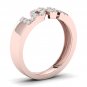 10k Rose Gold 0.12 Ct TDW Diamond  LOVE Band (I-J, I2)