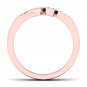 10k Rose Gold 0.12 Ct TDW Diamond  LOVE Band (I-J, I2)