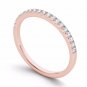 Solid 14k Rose Gold 1/4 Ct TDW Diamond Women's Band (HI, I2)