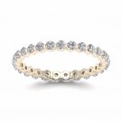 0.75 Ct Round Cut Diamond Women's Eternity Band in 14k Yellow Gold (H-I, I2) 0.75 Ct Round Cut Diamond Women's Eternity Band in 14k Yellow Gold (H-I, I2)