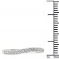 14k White Gold 0.25 Ct Round Cut Diamond Fashion Wedding Anniversary Band HI I2