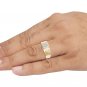 10k Yellow Gold 0.33Ct Natural Round Cut Diamond Men's Cluster Wedding Band Ring