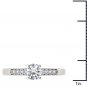 14K White Gold 0.50 Ct Round Cut Diamond Clssic Solitaire Engagement Ring HI I2