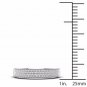 Solid 10k White Gold 1/6 Ct TDW Diamond "I LOVE YOU" Women's Band (HI, I2)