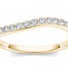 14k Yellow Gold 0.25 Ct Round Cut Diamond Fashion Wedding Anniversary Band HI I2 14k Yellow Gold 0.25 Ct Round Cut Diamond Fashion Wedding Anniversary Band HI I2