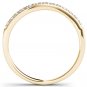 14k Yellow Gold 0.25 Ct Round Cut Diamond Fashion Wedding Anniversary Band HI I2