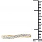 14k Yellow Gold 0.25 Ct Round Cut Diamond Fashion Wedding Anniversary Band HI I2