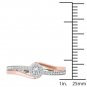 10k Two-Tone White Gold 0.25 Ct Round Cut Natural Diamond Halo Engagement Ring