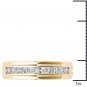 10k Yellow Gold 0.50 Ct Natural Round Cut Diamond Men's Wedding Band Ring HI