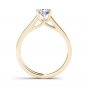 Solid 14k Yellow Gold 0.50 Ct Round Cut Diamond Classic Engagement Ring I2