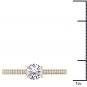 Solid 14k Yellow Gold 0.50 Ct Round Cut Diamond Classic Engagement Ring I2