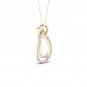 10k Yellow Gold 0.1ct TDW Diamond Heart Necklace (I-J, I2)