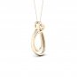 10k Yellow Gold 0.1ct TDW Diamond Heart Necklace (I-J, I2)