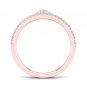 10k Rose Gold 0.25 Ct TDW Diamond Crown Fashion Ring (I-J, I2)