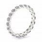1.50 Ct Round Cut Diamond Women's Eternity Band in 14k White Gold (H-I, I2)