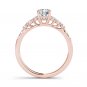 14K Rose Gold 1.00 Ct Round Cut Diamond Solitaire Classic Engagement Ring HI I2
