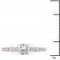 14K Rose Gold 1.00 Ct Round Cut Diamond Solitaire Classic Engagement Ring HI I2