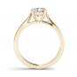 1.00 Ct 14K Yellow Gold Round Cut Natural Diamond Solitaire Engagement Ring