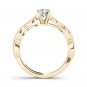 14k Yellow Gold 1.00Ct Round Cut Diamond Vintage Solitaire Engagement Ring HI I2