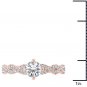 14K Rose Gold 1.20 Ct Round Cut Diamond Classic Solitaire Engagement Ring HI I2