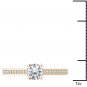 Real 14k Yellow Gold 1.25 Ct Round Cut Diamond Classic Solitaire Engagement Ring