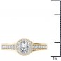 14K Yellow Gold 1.25 Ct Natural Round Cut Diamond Halo Vintage Engagement Ring