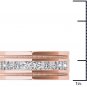 14k Rose Gold 1.00 Ct Natural Round Cut Diamond Men's Wedding Band Ring HI I2