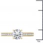 14K Yellow Gold 1.25 Ct Round Cut Diamond Vintage Solitaire Engagement Ring HI