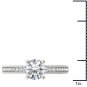 14K White Gold 1.25 Ct Round Cut Diamond Vintage Solitaire Engagement Ring HI I2