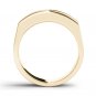14k Yellow Gold 1.00Ct Princess Diamond Five Stone Men's Wedding Band Ring HI I2