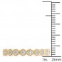 Solid 10K Yellow Gold 0.12 Ct Brillant Round Cut Diamond Wedding Band