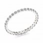 14k White Gold 0.50 Ct Round Cut Diamond Women's Eternity Band (H-I, I2)