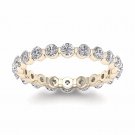 1.50 Ct Round Cut Diamond Women's Eternity Band in 14k Yellow Gold (H-I, I2) 1.50 Ct Round Cut Diamond Women's Eternity Band in 14k Yellow Gold (H-I, I2)