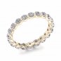 1.50 Ct Round Cut Diamond Women's Eternity Band in 14k Yellow Gold (H-I, I2)
