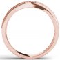 Solid 10k Rose Gold 0.50 Ct Round Cut Diamond Men's Wedding Band Ring HI I2