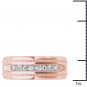 Solid 10k Rose Gold 0.50 Ct Round Cut Diamond Men's Wedding Band Ring HI I2