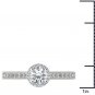 14K White Gold 1.25 Ct Natural Round Cut Diamond Halo Vintage Engagement Ring