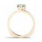14k Yellow Gold 0.75 Ct Round Cut Diamond Euro Classic Solitaire Engagement Ring