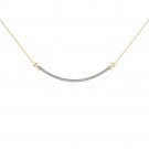 Solid 10k Yellow Gold 0.25Ct Round Cut Natural Diamond Bar Necklace HI I2 Solid 10k Yellow Gold 0.25Ct Round Cut Natural Diamond Bar Necklace HI I2