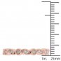10K Rose Gold 0.10 Ct Brillant Round Cut Diamond Wedding Band