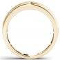 Solid 10k Yellow Gold 0.25 Ct Round Cut Diamond Men's Wedding Band Ring HI I2