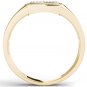 10k Yellow Gold 0.20 Ct Natural Round Cut Diamond Men's Halo Wedding Band Ring