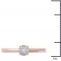 10k Rose Gold 0.15 Ct Diamond Cluster Classic Engagement Fashion Ring Seize 7